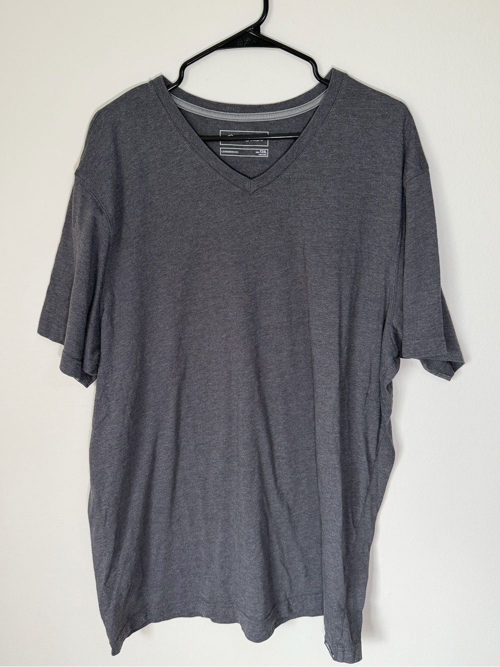 Eddie Bauer Men's V-Neck Short Sleeve Tee - Charcoal